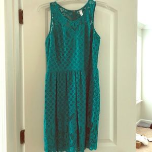 Lace Teal Dress